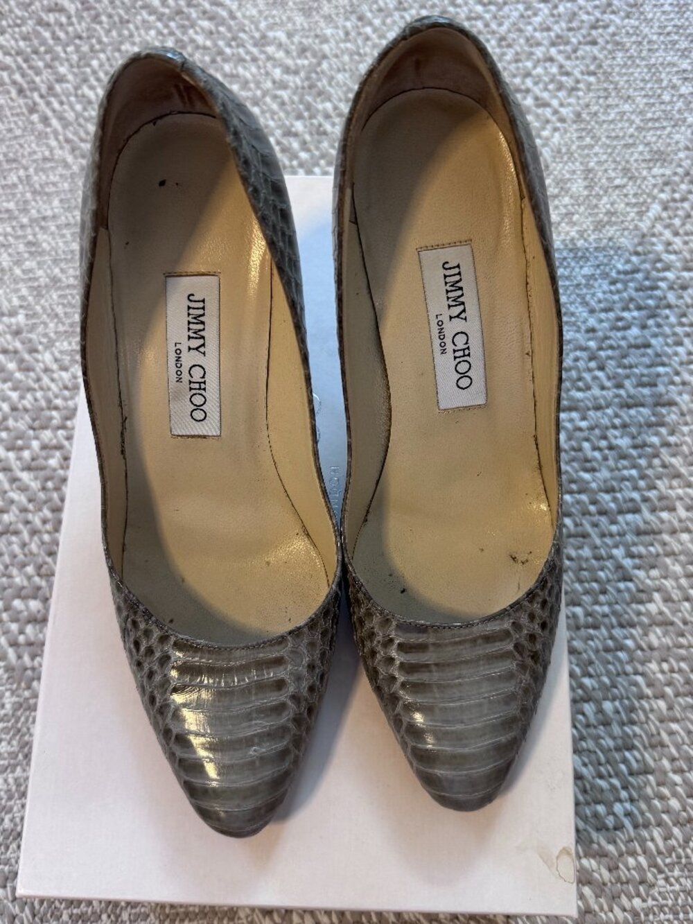 Jimmy Choo Gilbert Snakeskin Pumps
